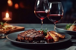 steak-and-wine-250x166-a-treasure-trove-of-incredible-online-finds. guide to pairing wine with main dishes and desserts