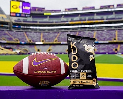 Kudos snacks is the official partner of MMA and UF because it's keto friendly high protein popcorn.
