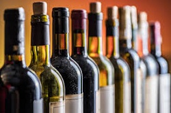 Bottles of exclusive fine wines for the exclusive wine club.