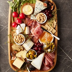 Charcuterie board goes perfect with fine wines.