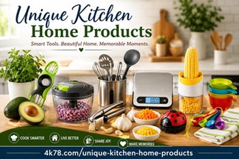 Unique kitchen home products featuring kitchen gadgets that save time, including modern kitchen gadgets for cooking and entertaining.